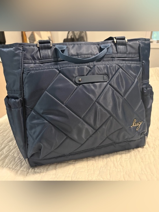 lug Handbags - lug Quilted Navy Tote Bag - ships next day!